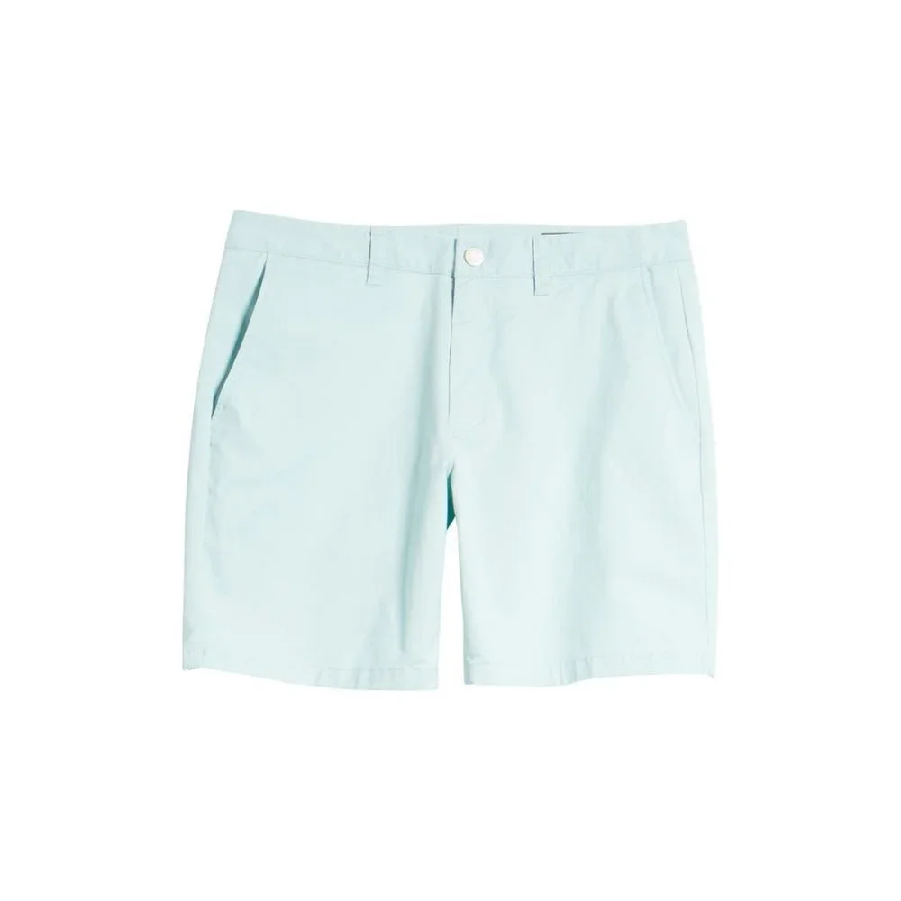 SOLd BONOBOS Mens Aqua Blue Stretch Washed Chino 7 inch Shorts Sz 31 NWT - Picture 4 of 13